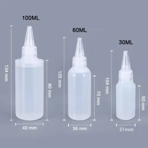 Plastic Squeeze Bottles: Leak-Proof Design for Sauces & Crafts - Versatile Sizes