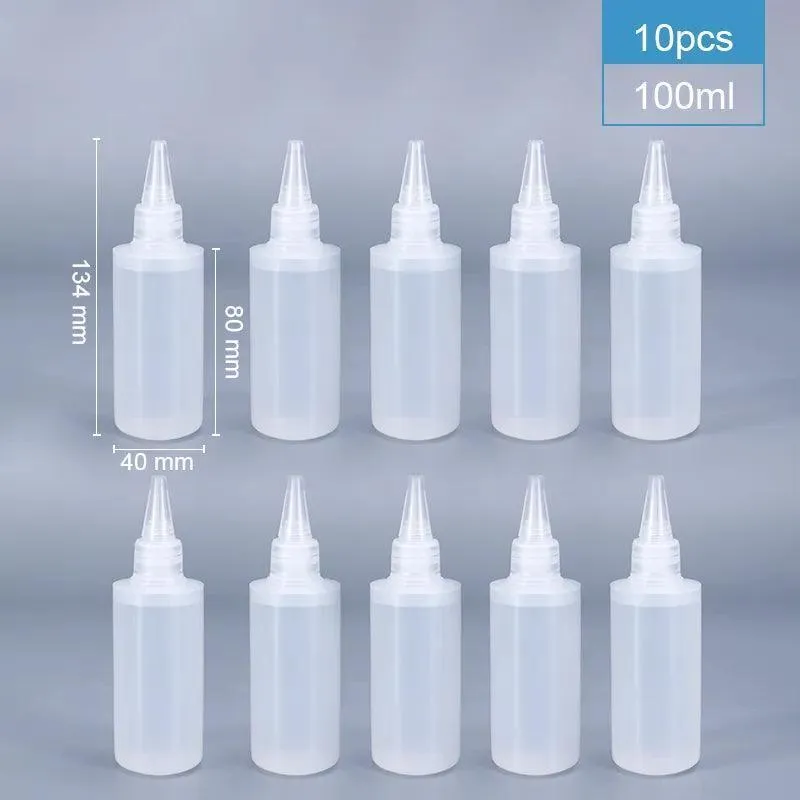 Plastic Squeeze Bottles: Leak-Proof Design for Sauces & Crafts - Versatile Sizes