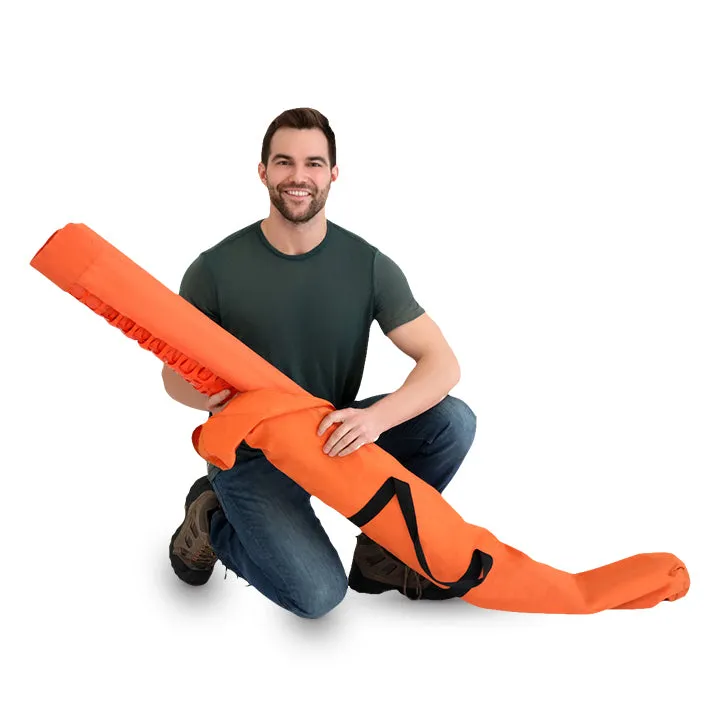 Portable 1.5'x9' Orange Mesh Kit Fencing with Storage Bag