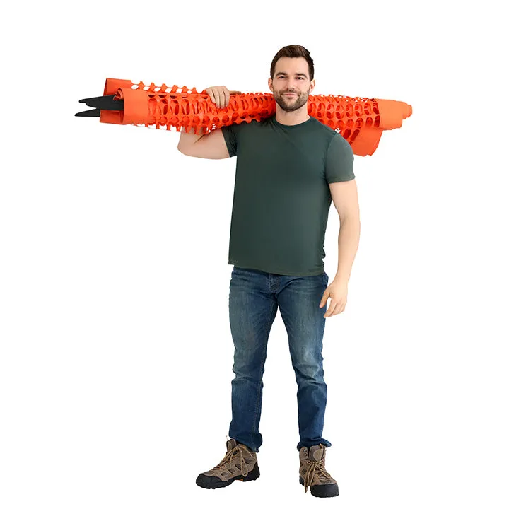 Portable 1.5'x9' Orange Mesh Kit Fencing with Storage Bag
