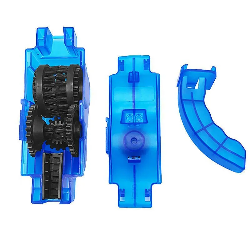 Portable Bicycle Chain Cleaner Motorcycle Road Bike Chain Clean Brush Bicycle Clean Tool Kit Cycling Chain Cleaner Maintenance