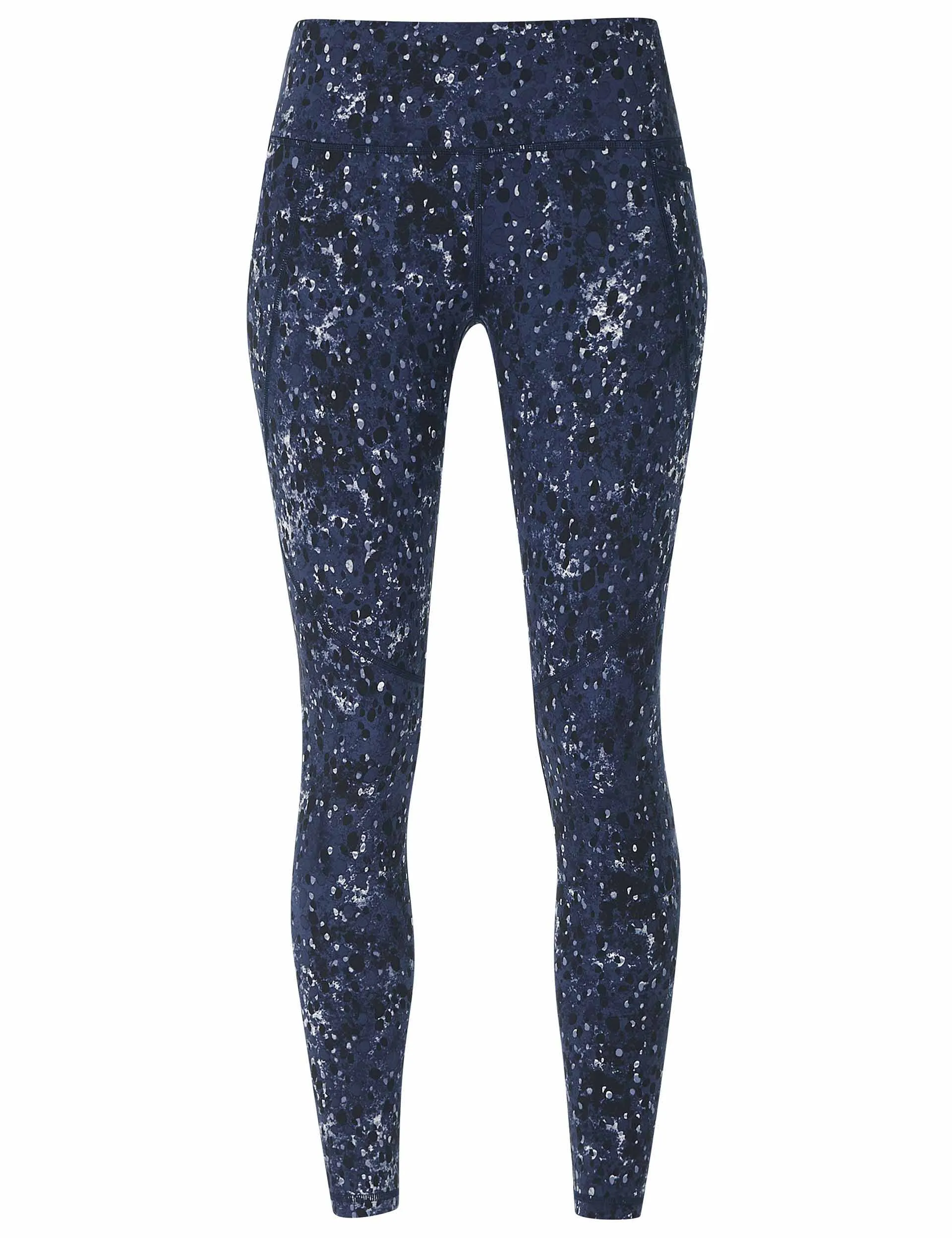 Power 7/8 Gym Leggings - Blue Ebony Print