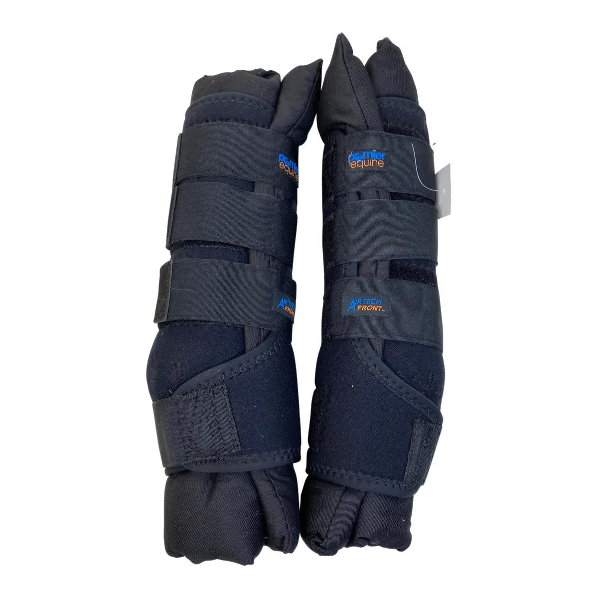 Premier Equine Front Stable Boot Wraps in Black - Medium