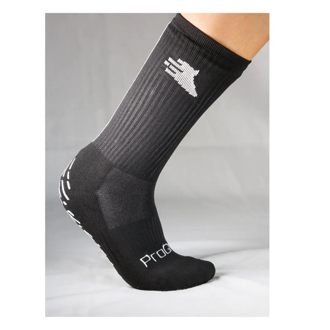 ProGrip Grip Socks - BLACK Grip Socks for Sport | Football | Rugby | Golf | Lacrosse | Hockey | Basketball | Tennis