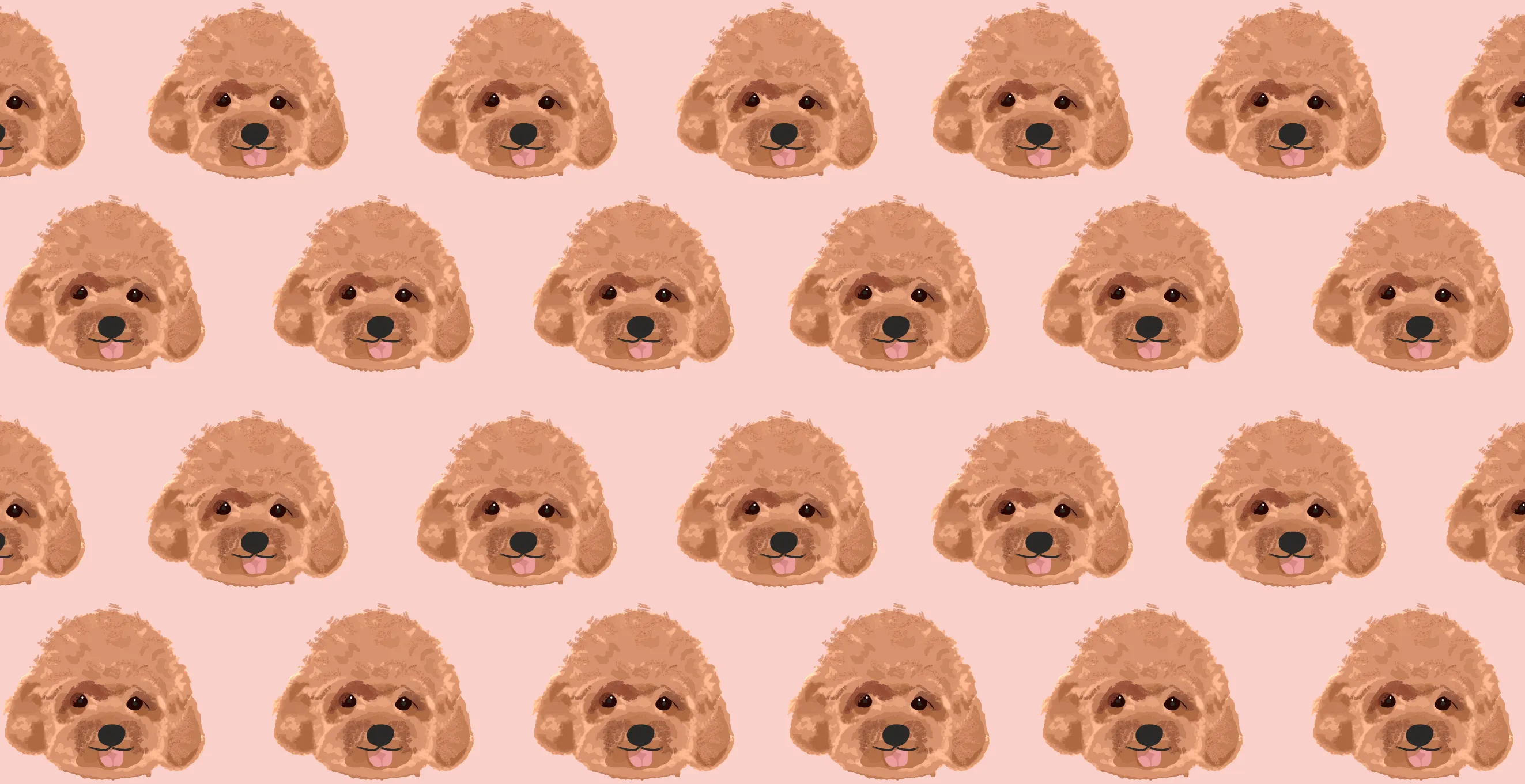 Red Toy Poodle Microfiber Pet Towel