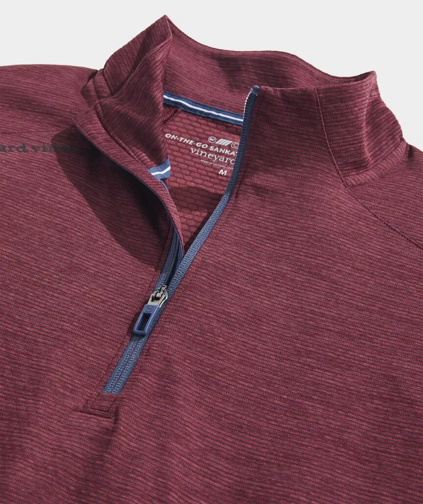 Sankaty Quarter-Zip in Crimson by Vineyard Vines