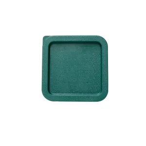 Thunder Group PLSFT0204C Polyethylene Green Square Container Lid fits 2 Qt