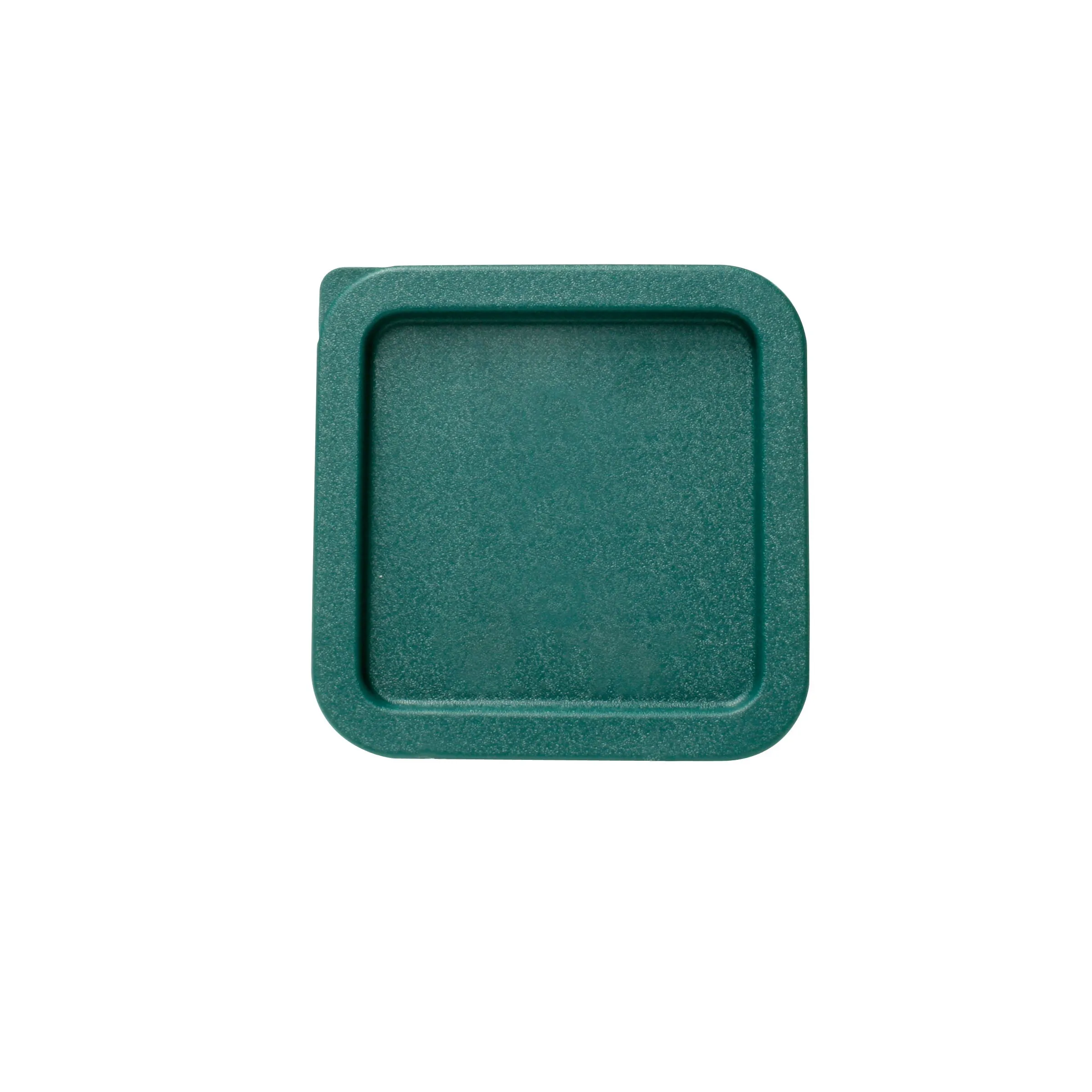 Thunder Group PLSFT0204C Polyethylene Green Square Container Lid fits 2 Qt