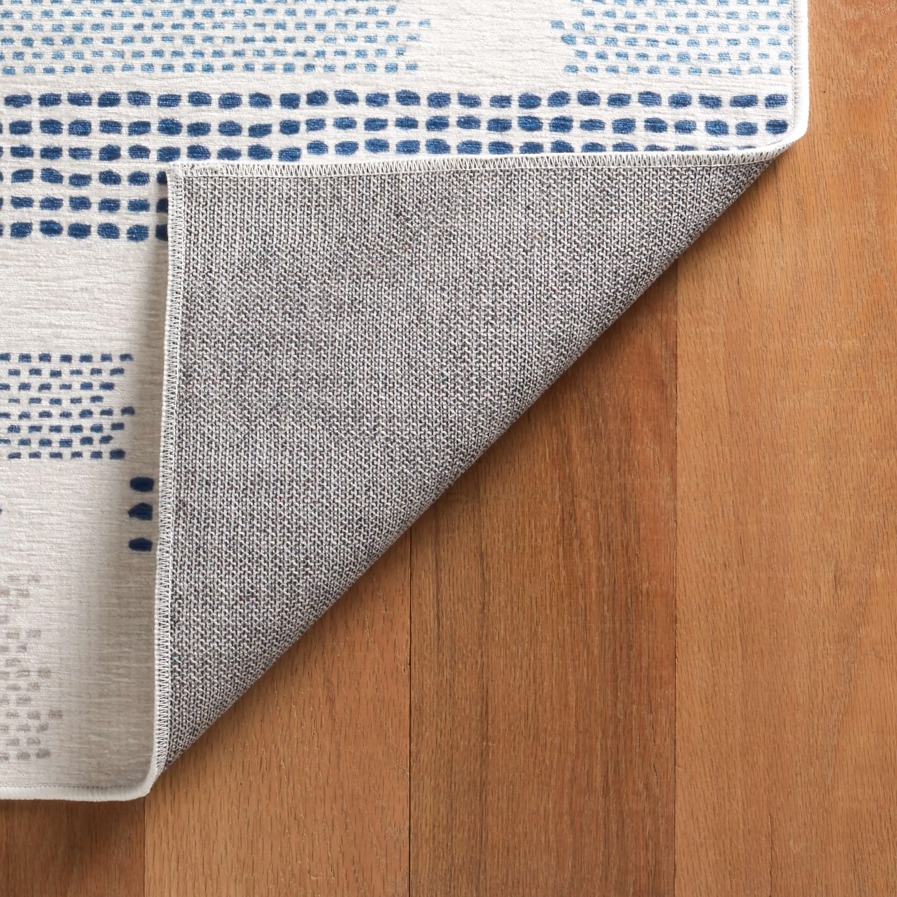 Tread Lightly Navy Machine Washable Rug