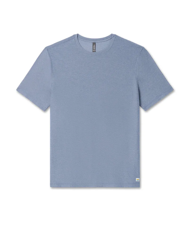 VUORI Strato Tech Tee - CHAMBRAY HEATHER