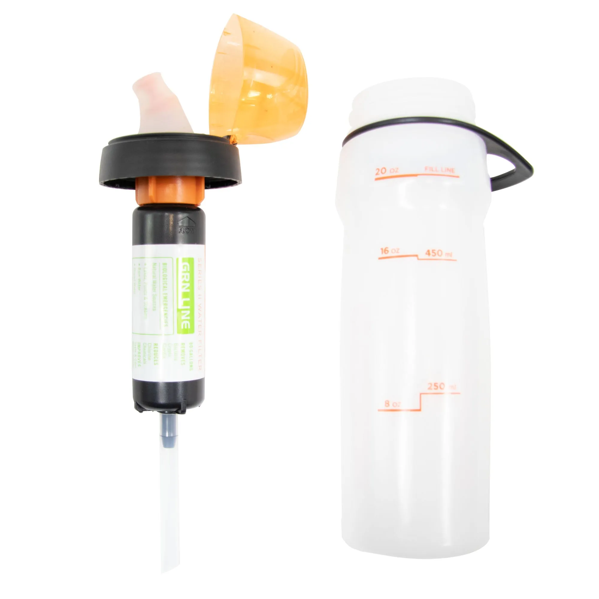 WaterBasics® Series II GRN Line Filtered Water Bottle