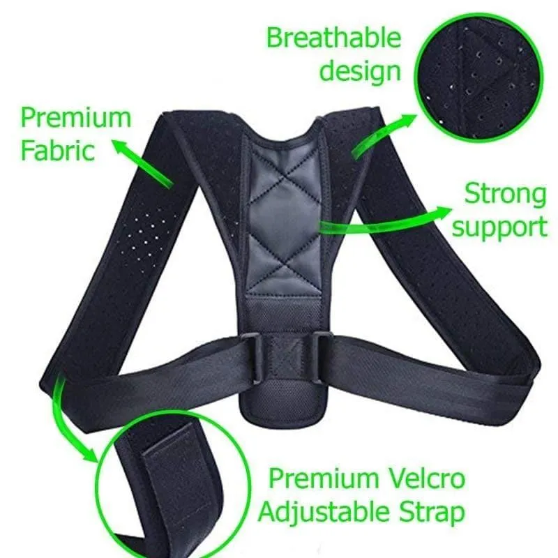 Wholesale Back Support Adjustable Posture Corrector Belt - Pack of 10