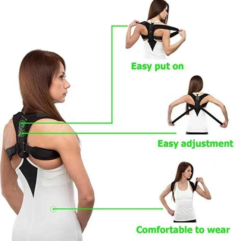 Wholesale Back Support Adjustable Posture Corrector Belt - Pack of 10