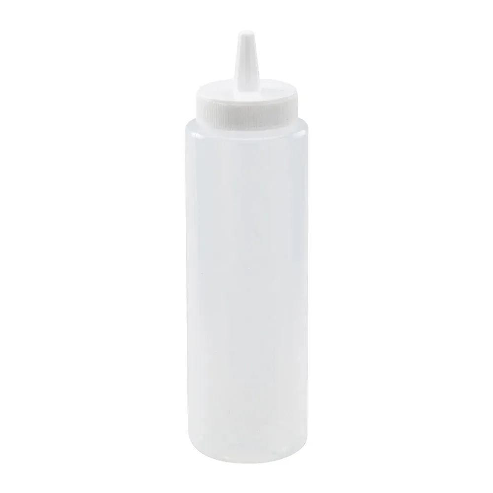 Winco PSB-08C 8oz Squeeze Bottles, Clear, 6pcs/pk