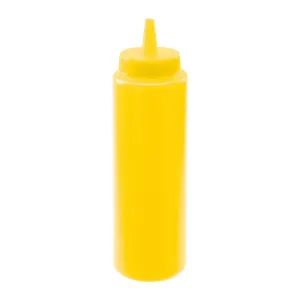 Winco PSB-08Y 8oz Squeeze Bottles, Yellow, 6pcs/pk