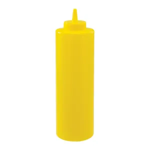 Winco PSB-24Y 24oz Squeeze Bottles, Yellow, 6pcs/pk