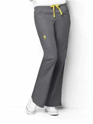 WonderWink Origins Women's Romeo Cargo Scrub Pant | Pewter
