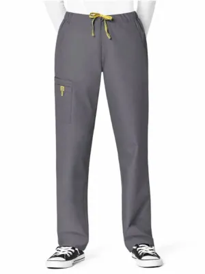 WonderWink Origins Women's Slim Leg Cargo Scrub Pant | Pewter