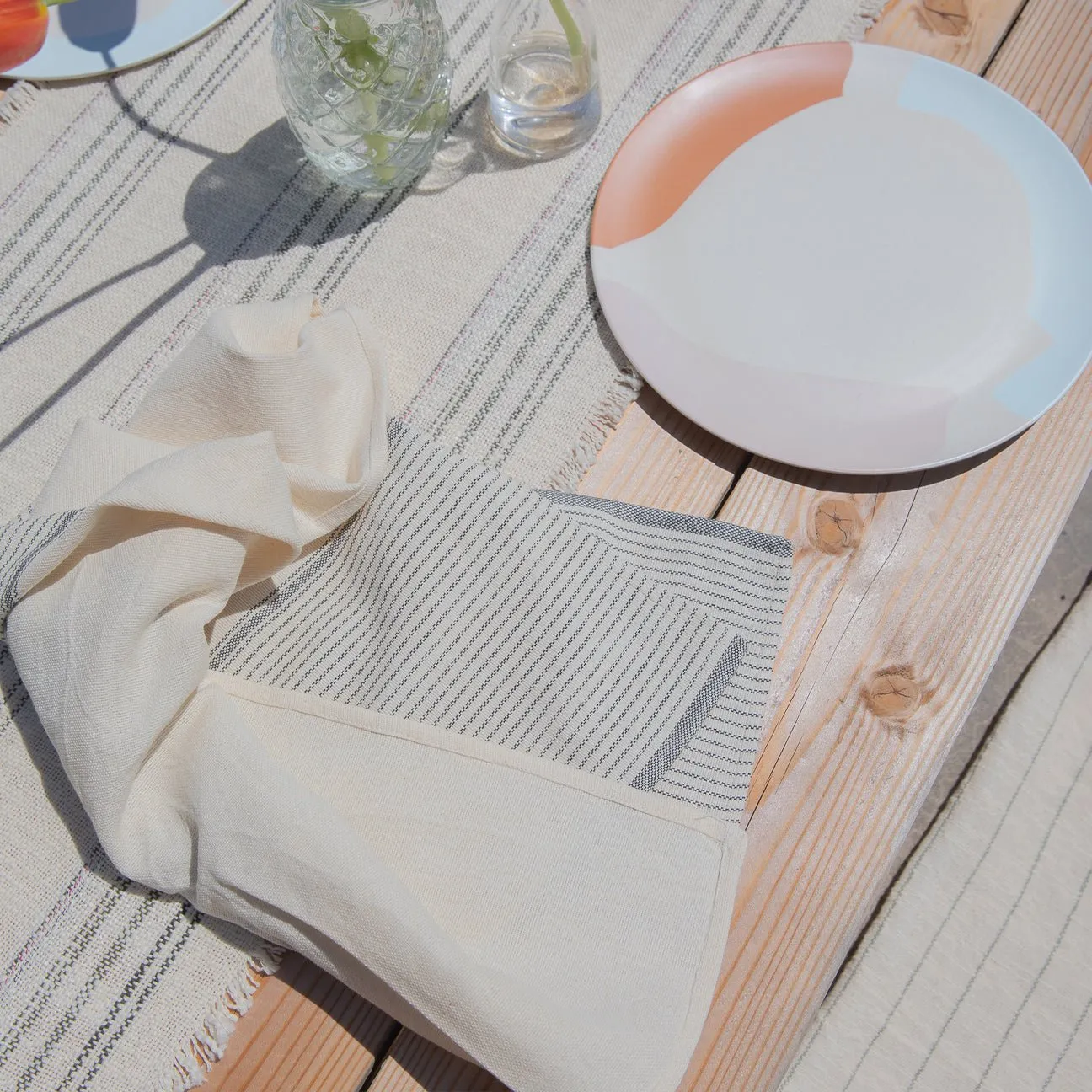 Zoe Hand Towel - Stone